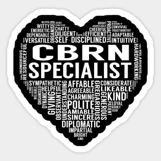 Cbrn Specialist Heart Sticker